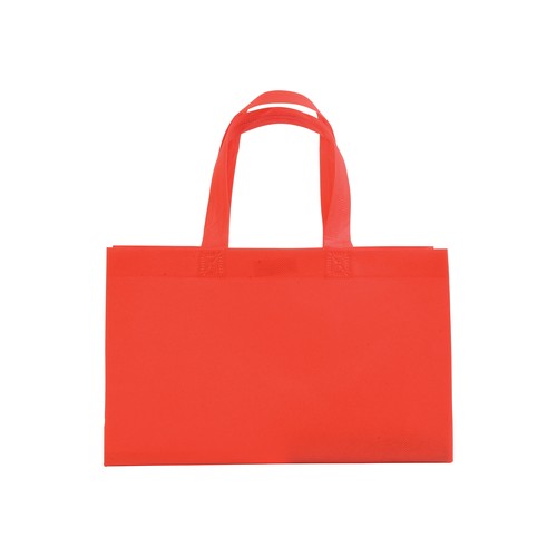 Shopper avec soufflet à la base en TNT 70gm2 thermosoudé, anses longues - 2