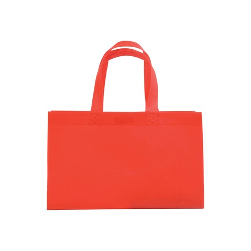 Shopper avec soufflet à la base en TNT 70gm2 thermosoudé, anses longues - 2