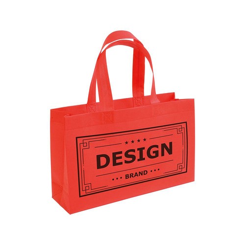 Shopper avec soufflet à la base en TNT 70gm2 thermosoudé, anses longues - 3