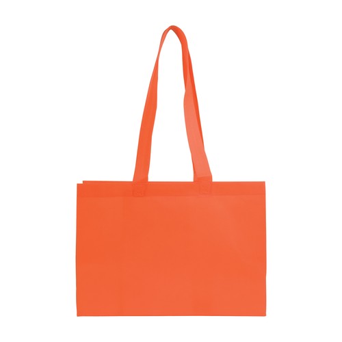 Shopper avec soufflet à la base en TNT 70gm2 thermosoudé, anses longues - 2