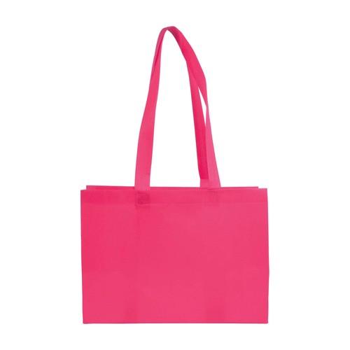 Shopper avec soufflet à la base en TNT 70gm2 thermosoudé, anses longues - 2