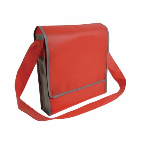 Sac de postier personnalisé en TNT 80g/m2 avec fermeture en velcro et bandoulière