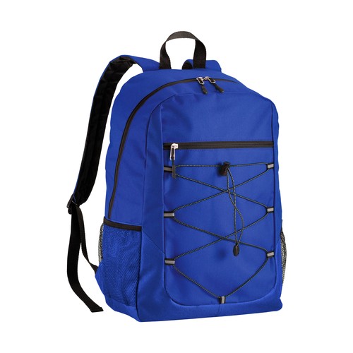 Sac à dos en polyester 600D avec 4 poches dont 2 latérales en filet - 1