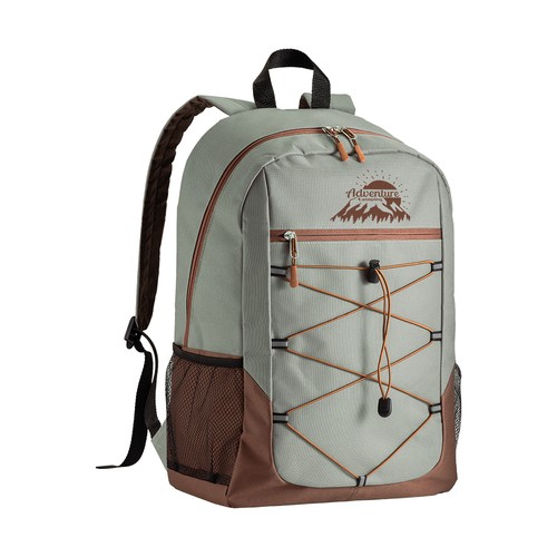 Sac à dos en polyester 600D avec 4 poches dont 2 latérales en filet - 3