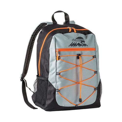 Sac à dos en polyester 600D avec 4 poches dont 2 latérales en filet - 3