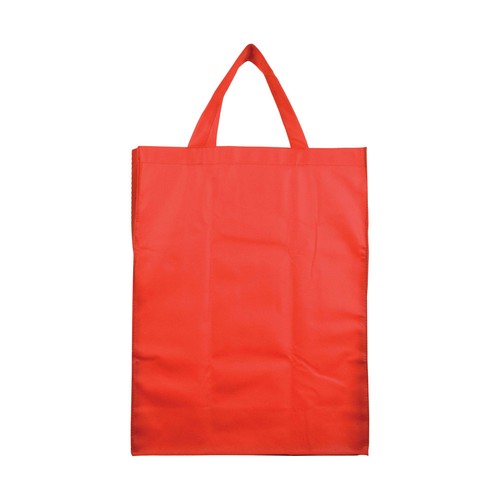 Shopper pliable avec soufflet en TNT 80g/m2, anses courtes - 2