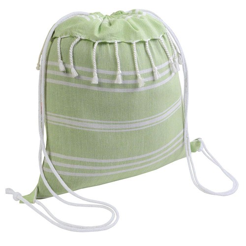 Sac à dos en coton 180 g/m2 avec fermeture réglable à cordon - 1