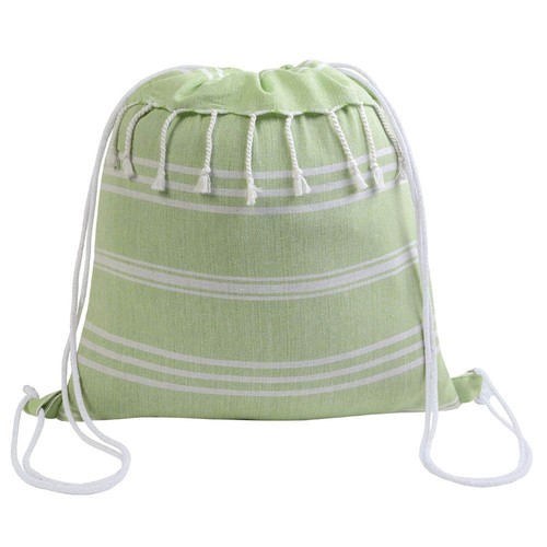 Sac à dos en coton 180 g/m2 avec fermeture réglable à cordon - 2
