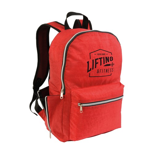 Sac à dos en nylon 420D, avec 4 poches dont 2 latérales à zip en filet - 3