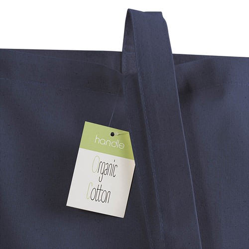 Shopper en coton organique 140g/m2, anses longues - 5