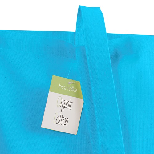Shopper en coton organique 140g/m2, anses longues - 4