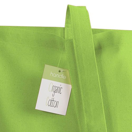 Shopper en coton organique 140g/m2, anses longues - 4