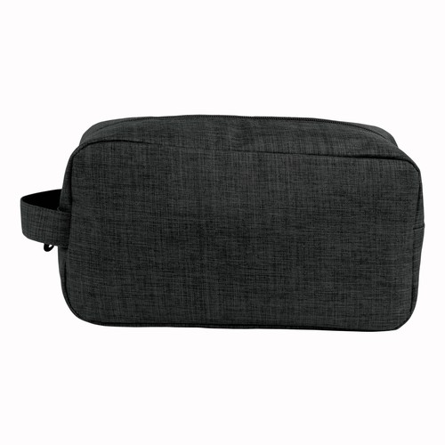 Trousse de toilette en polyester 300D en tissu mélangé avec poignée (14x25x9 cm) - 2