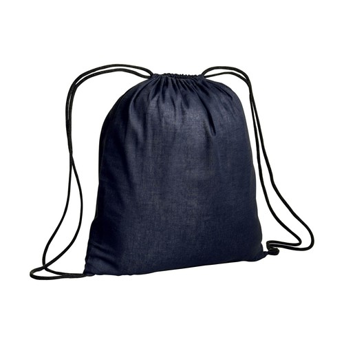 Sac à dos en coton 95g/m2 avec fermeture réglable à cordon - 1