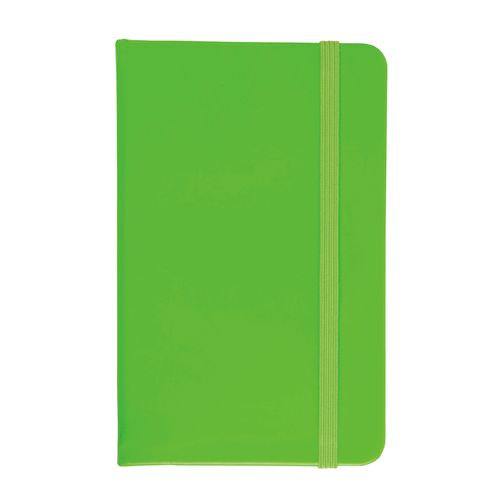 Cahier avec fermeture élastique couleur fluo - 1