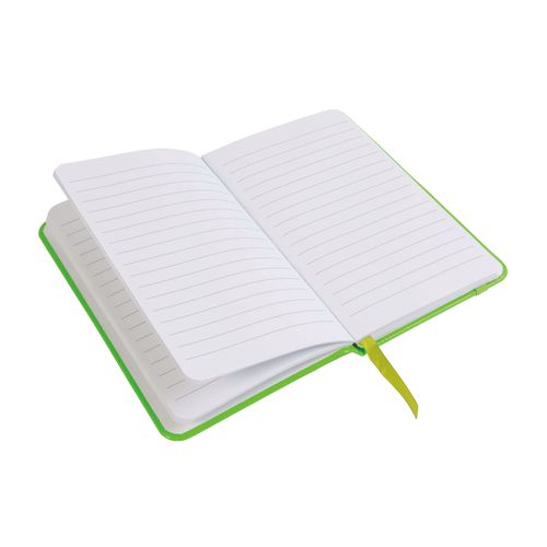 Cahier avec fermeture élastique couleur fluo - 2