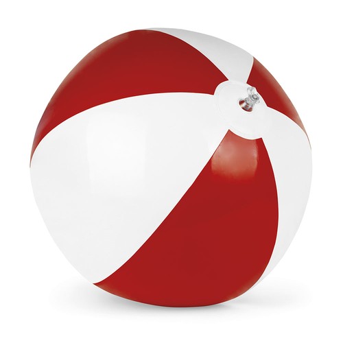 Two-tone, PVC inflatable beach ball, 28 cm diameter