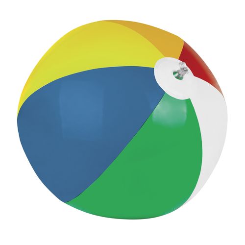 Balle de plage gonfiable en PVC bicolore, diamère 28 cm - 1