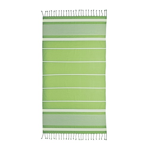 Serviette de plage/pareo style Fouta 100 % coton 580 g avec un coté en éponge et frange - 2