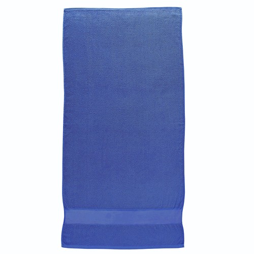 Serviette en éponge de coton 100% (300gr/m2) avec bande de couleur en polyester imprimable - 2