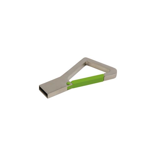 Clé USB 4 GB en métal avec mousqueton - 1