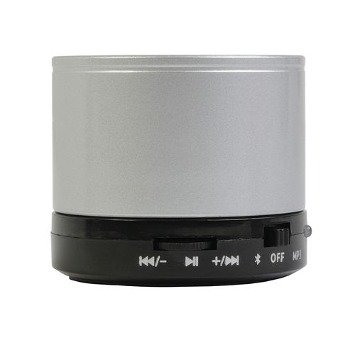 Mini haut-parleur Bluetooth V 3,0 cylindrique en métal avec microphone - 2