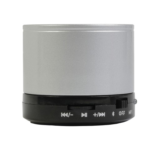 Mini haut-parleur Bluetooth V 3,0 cylindrique en métal avec microphone - 2