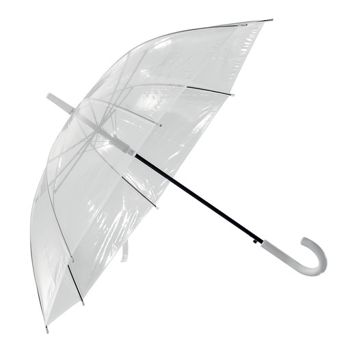 Parapluie automatique personnalisé avec cadre en métal et poignée en plastique incurvée