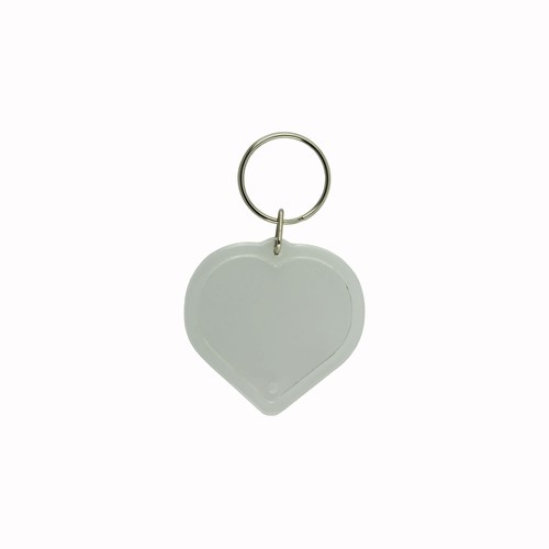 Porte-clés transparent en forme de coeur - 2