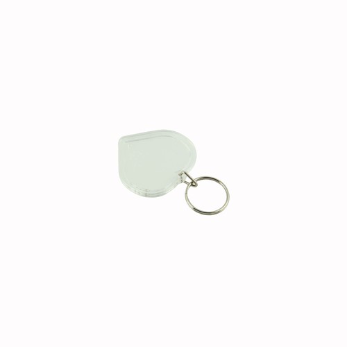 Porte-clés transparent en forme de coeur - 3