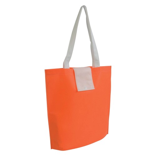 Not woven 80g/m2 foldable shopping bag with short handles