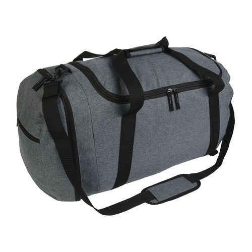 Sac de sport en polyester twotone avec bretelles extractibles et poche porte-chaussures - 1