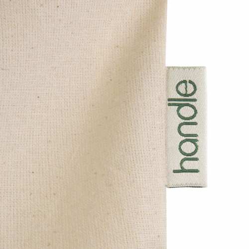 Sac shopping en coton organic, anses longueset souflet - 4