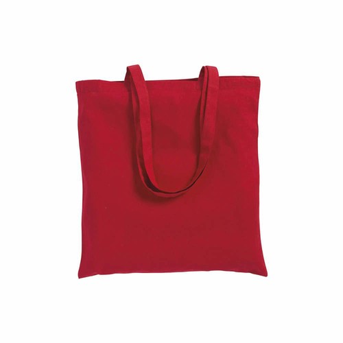 Sac shopping en coton 180 g/m2 avec anses longues et soufflet - 2