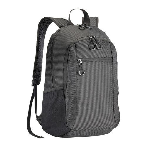 Sac à dos porte PC en dobby nylon avec 3 poches - 1