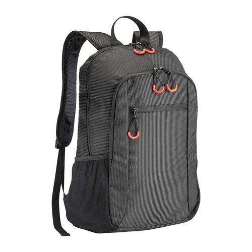 Sac à dos porte PC en dobby nylon avec 3 poches - 1