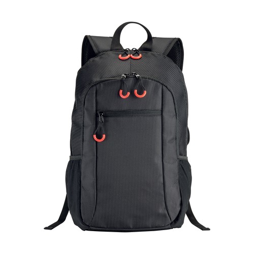 Sac à dos porte PC en dobby nylon avec 3 poches - 2