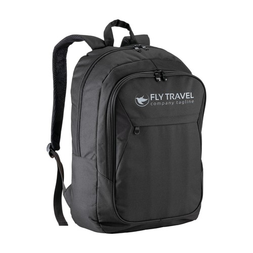 Sac à dos d'ordinateur 17 pouces en polyester 300D avec trois poches - 5