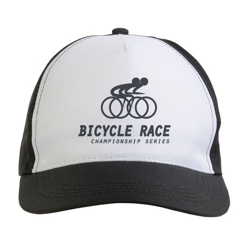 Chapeau en polyester, 5 panneaux, réglagé à velcro - 3