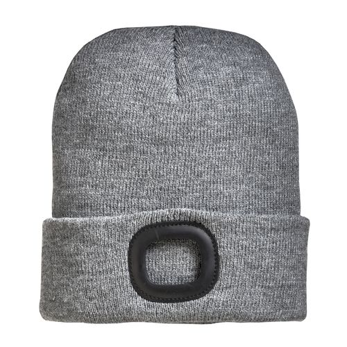 Bonnet en maille 100 % acrylique lourd avec lumière LED détachable et rechargeable via USB - 3