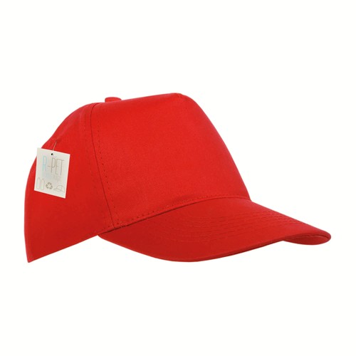 Casquette en RPET, 5 panneaux, fermeture en velcro - 3