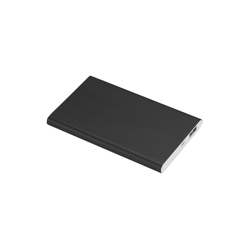 Power bank en aluminium personnalisé 4000mAh. Max Output 5V-1000mA-Input 5V-1000mA