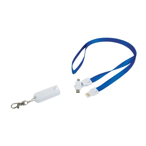 Lanière avec mousqueton avec fonction de cable de recharge avec prise Micro-USB/Lightning/ - 2