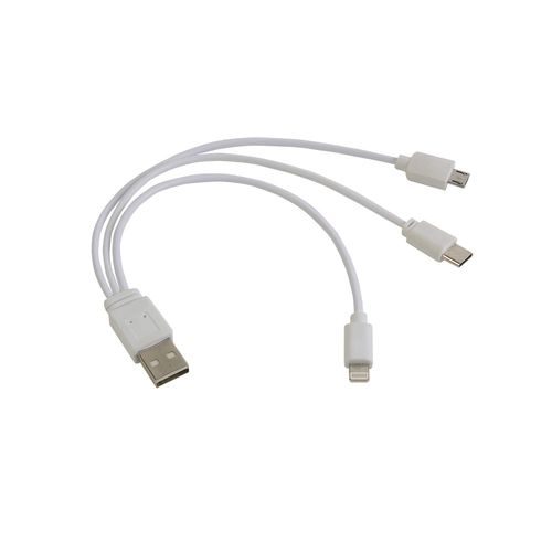 Câble adaptateur micro USB / Lightning / type C - 1