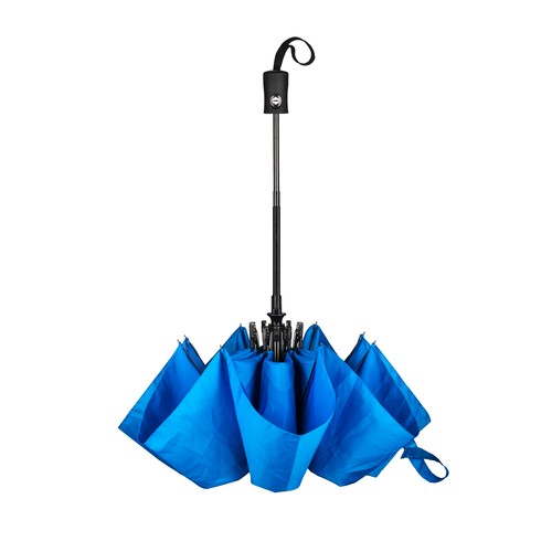 Mini-parapluie automatique, en tissue de soie naturelle, gaine - 7