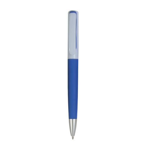 Stylo twist en plastique avec partie colorée caoutchoutée personnalisé