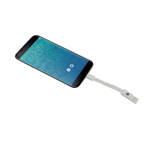 Stylo twist en aluminium avec clip qui se transforme en cable de recharhe USB/Lightning/mi - 5