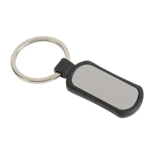 Porte-clés en aluminium satiné - 1