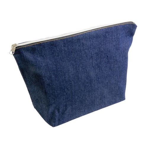 Beauty case en coton DENIM 220 g/m2 (85% coton - 15% polyester) avec fermeture éclair - 2