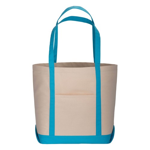 Shopper en coton naturel avec soufflet à la base - 2